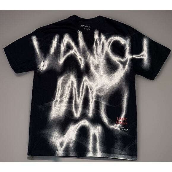 Lady Gaga Vanish Into You Mayhem Ball Tour Oversized T-Shirt w/Defect Medium - Picture 1 of 7